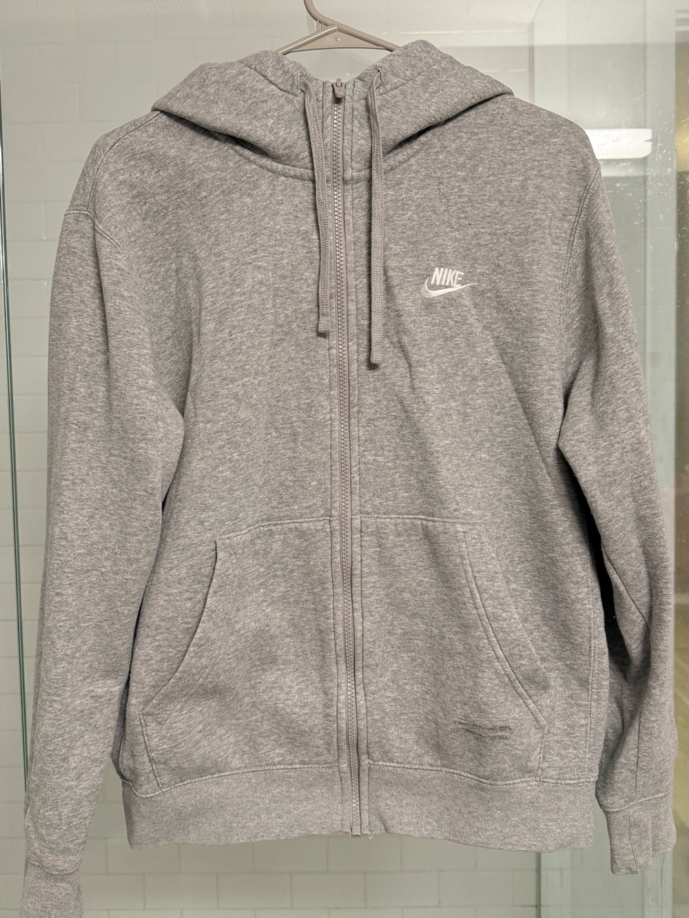 Nike Gray Lightweight Full-Zip Hoodie Jacket